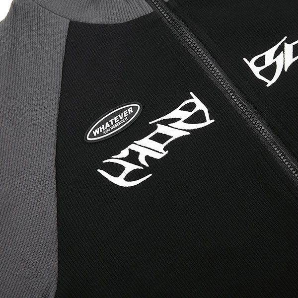 CROPPED SPORTS ZIP JERSEY