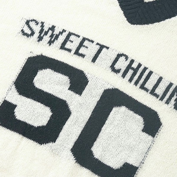 SPORTS V-NECK KNIT
