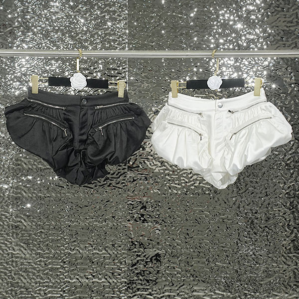 BALLOON ZIP SHORTS