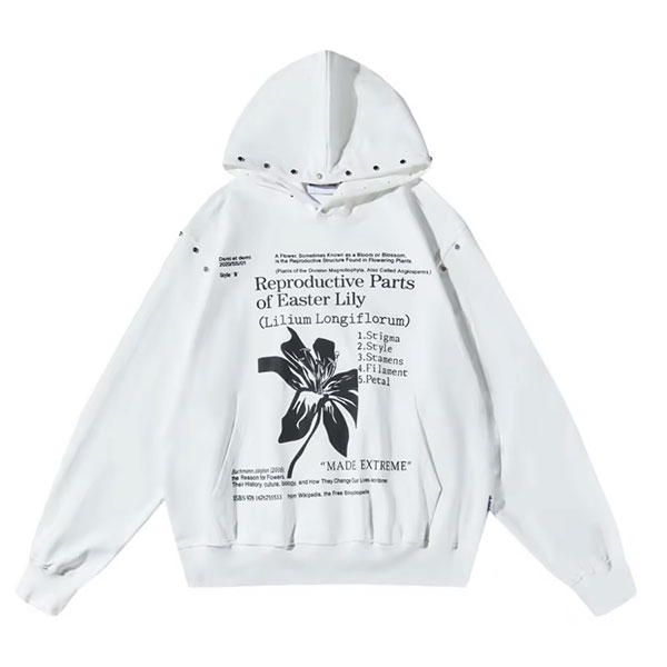 RIVET FLOWER HOODIE