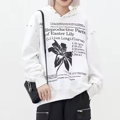 RIVET FLOWER HOODIE