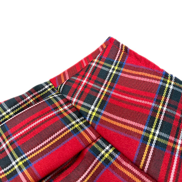 CHECK PLEATS MICRO SKIRT