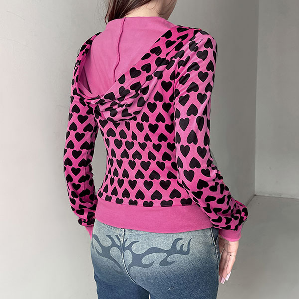HEART ZIP HOODIE