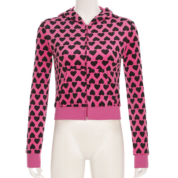 HEART ZIP HOODIE
