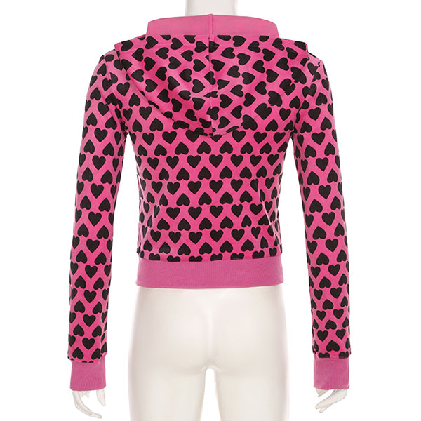 HEART ZIP HOODIE