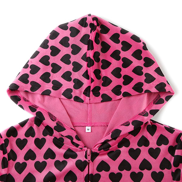 HEART ZIP HOODIE