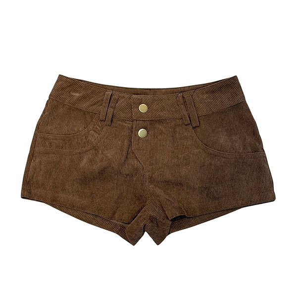 TRIM LEOPARD FUR SHORTS