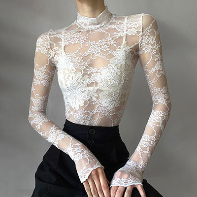 LACE SHEER TURTLE