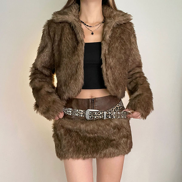 CROPPED FUR JACKET