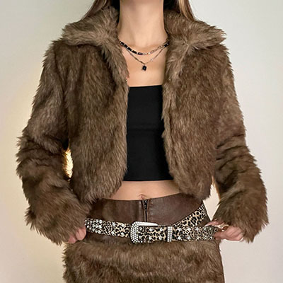 CROPPED FUR JACKET