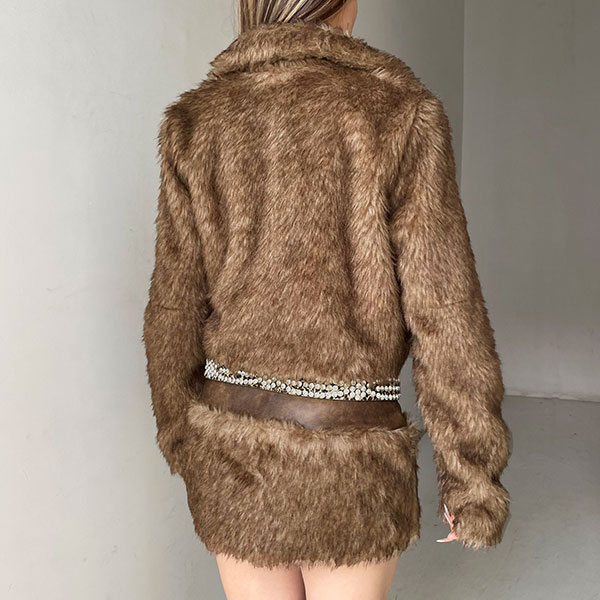 FUR MINI SKIRT