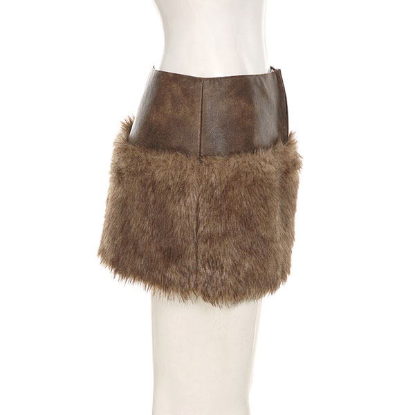 FUR MINI SKIRT