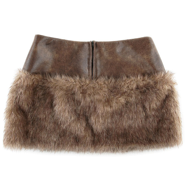 FUR MINI SKIRT