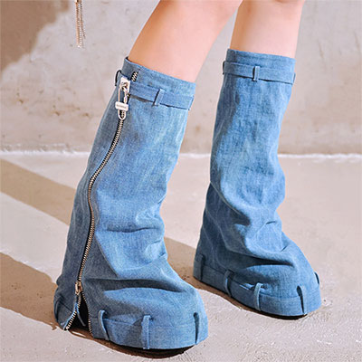 DENIM COVER BOOTS