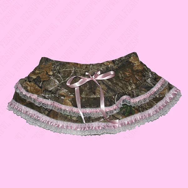 LACE CAMO MINI SKIRT