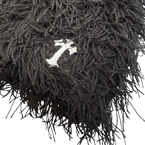 CROSS FRINGE BEANIE