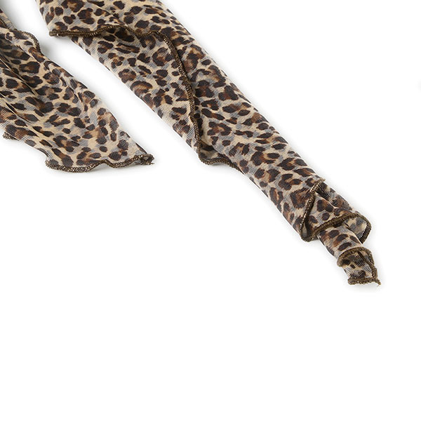 LEOPARD RIBBON OFF SHOULDER