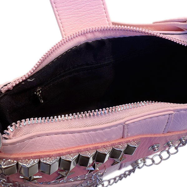 METAL PARTS SHOULDER BAG