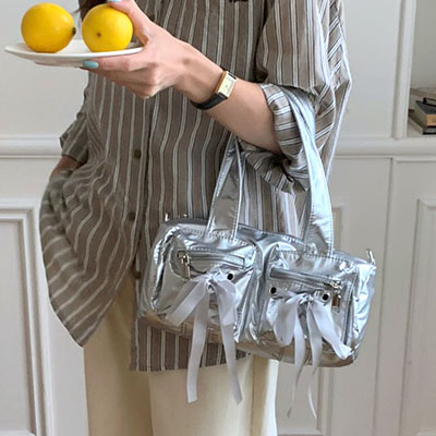 RIBBON METALLIC BAG