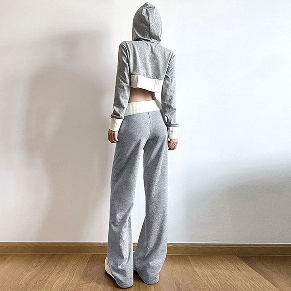KNIT RIB PANTS