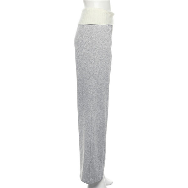 KNIT RIB PANTS