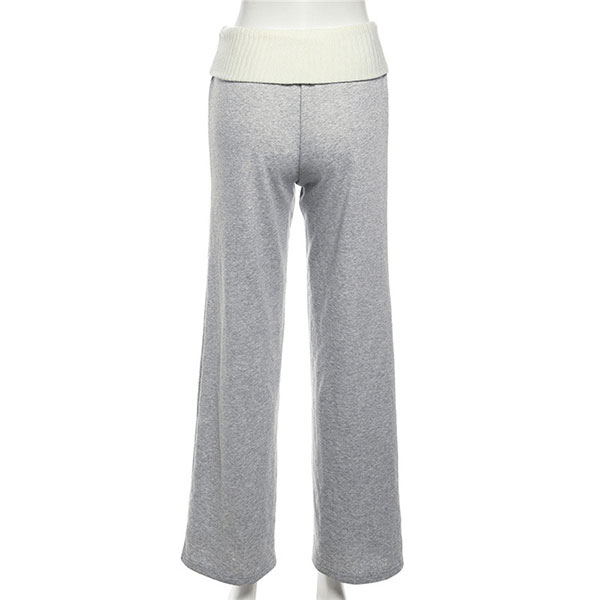 KNIT RIB PANTS