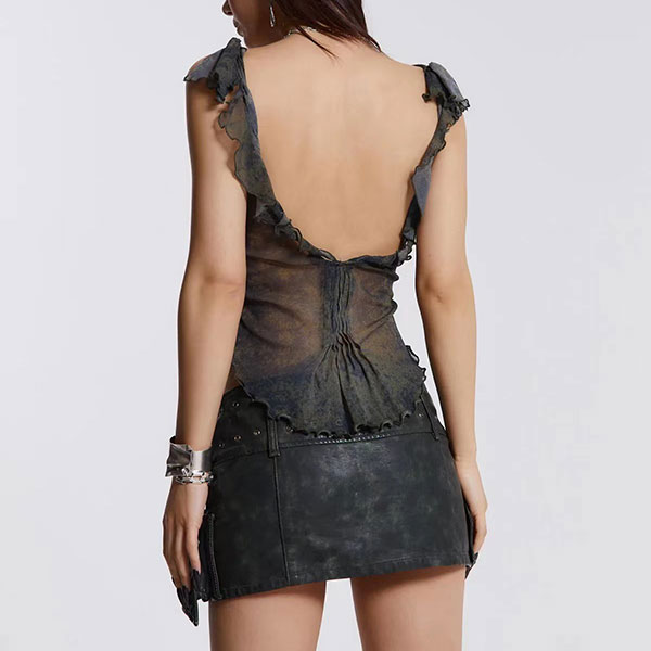 CROSS BUCKLE SKIRT