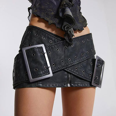 CROSS BUCKLE SKIRT