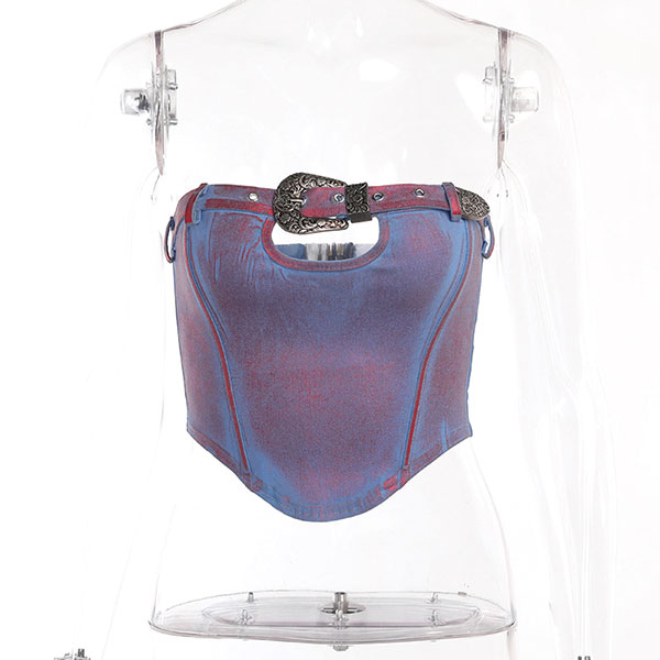 BUCKLE BELT BUSTIER