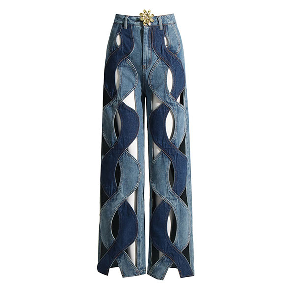 TWIST DENIM PANTS