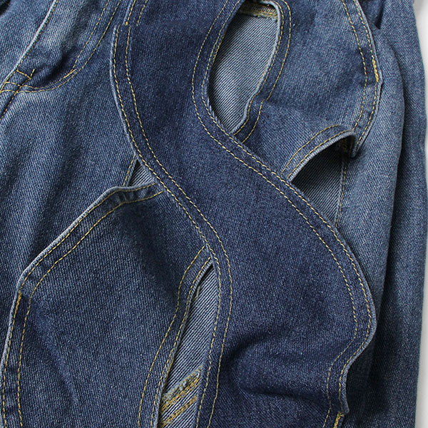 TWIST DENIM PANTS