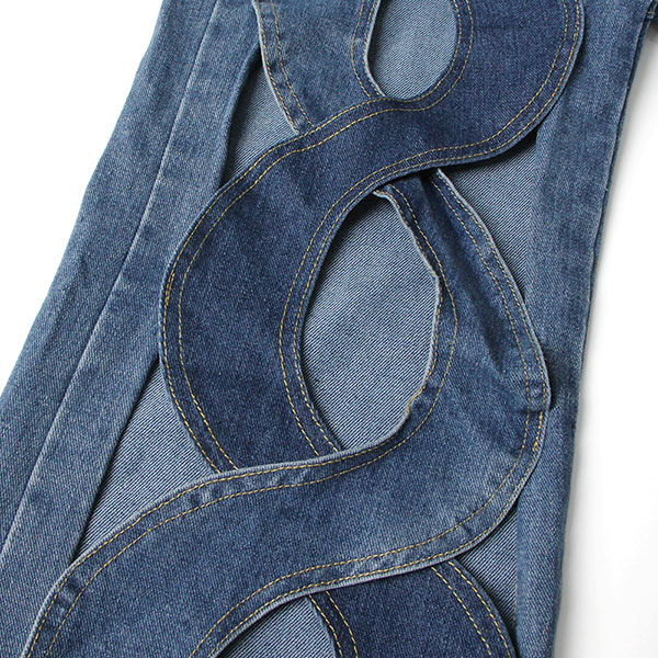 TWIST DENIM PANTS