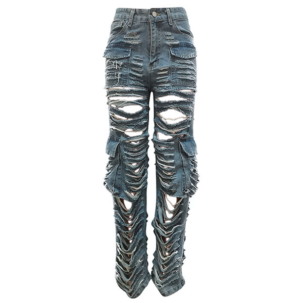 DESTROY DAMAGE DENIM PANTS