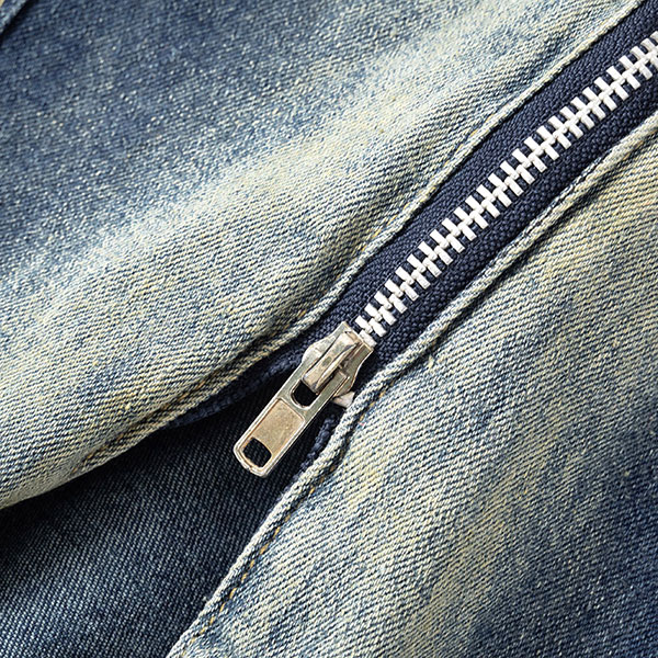 DENIM ZIP VEST