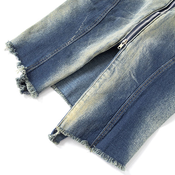 DENIM ZIP VEST