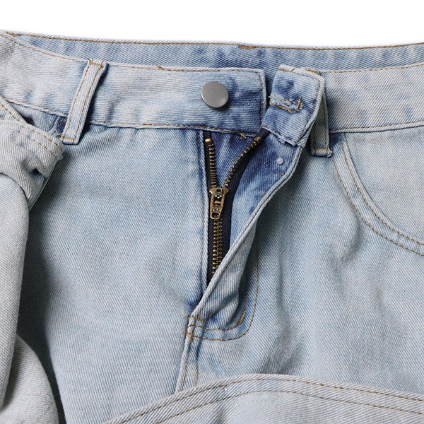 DENIM RIBBON SKIRT