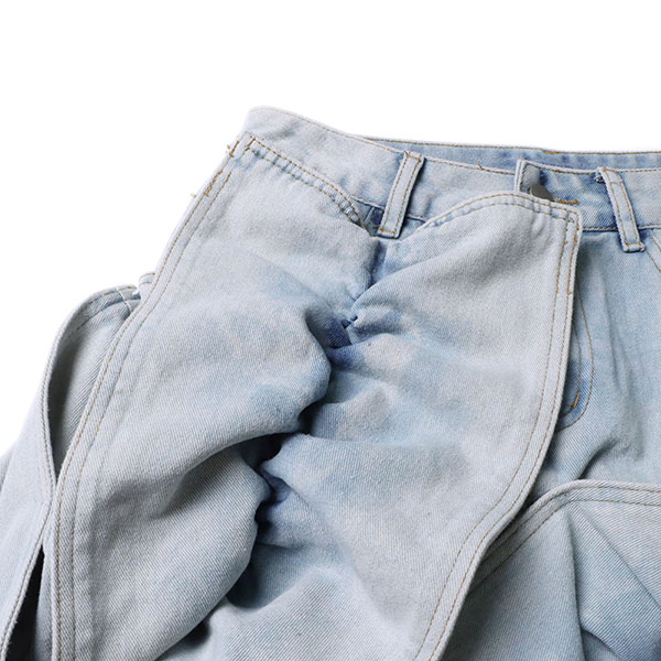 DENIM RIBBON SKIRT