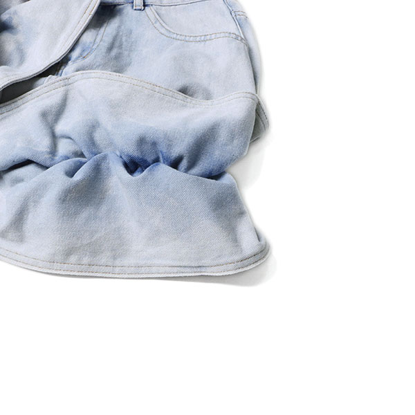 DENIM RIBBON SKIRT