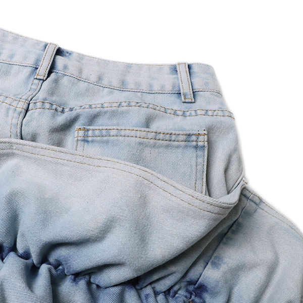 DENIM RIBBON SKIRT