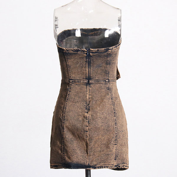 MULTI POCKET DENIM ONEPIECE