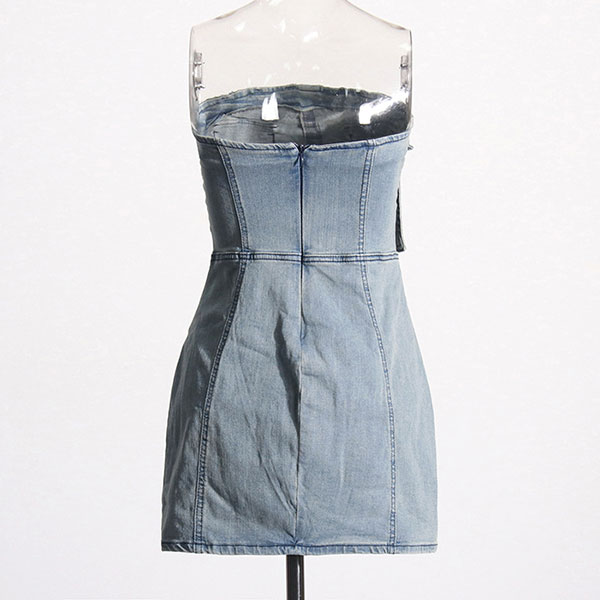 MULTI POCKET DENIM ONEPIECE