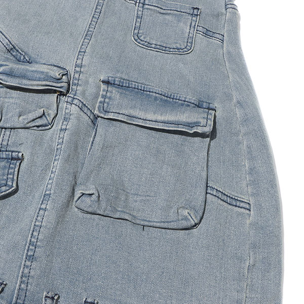 MULTI POCKET DENIM ONEPIECE