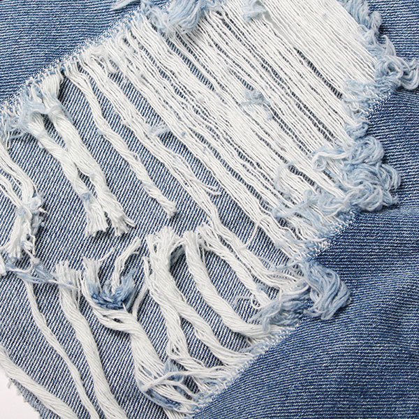 LACE UP DAMAGE SHORTS