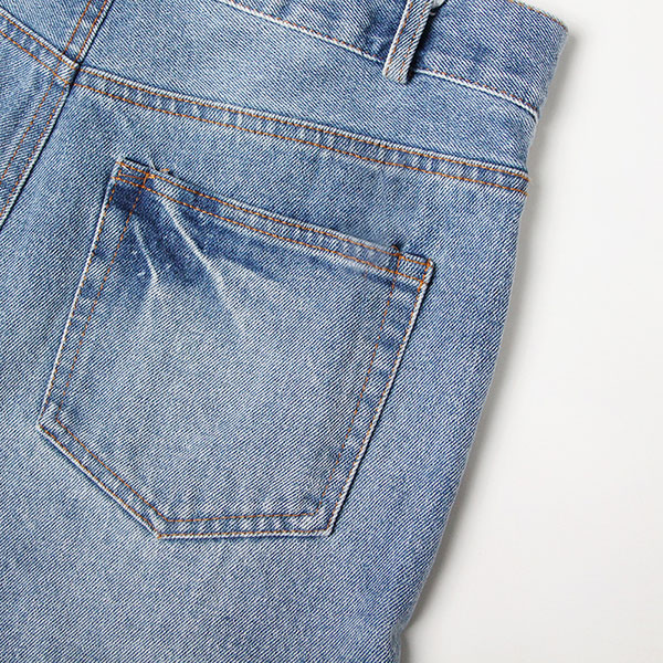 LACE UP DAMAGE SHORTS
