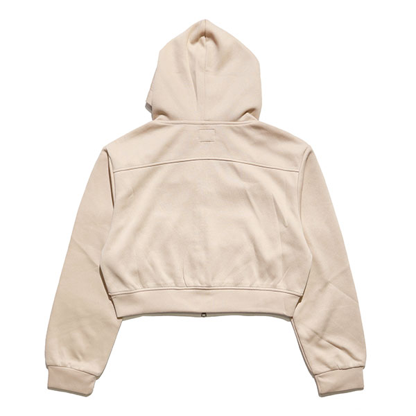 PLATE LACE CROPPED ZIP HOODIE