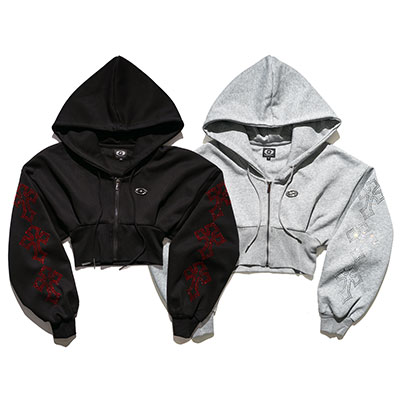CROSS STONE ZIP HOODIE
