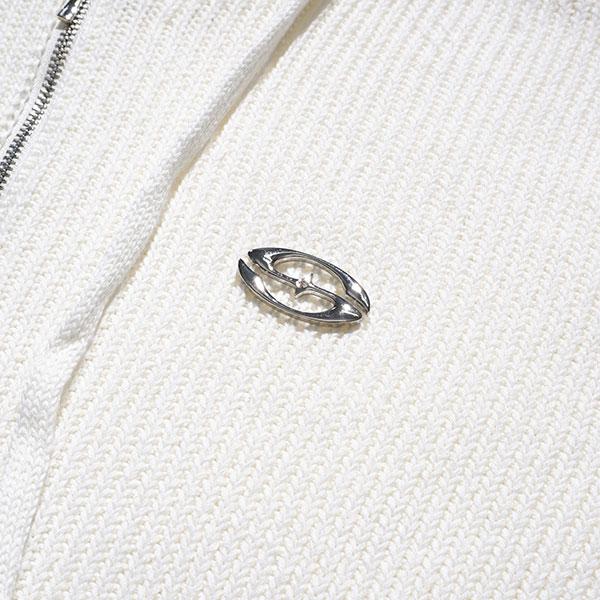 PLATE KNIT ZIP HOODIE
