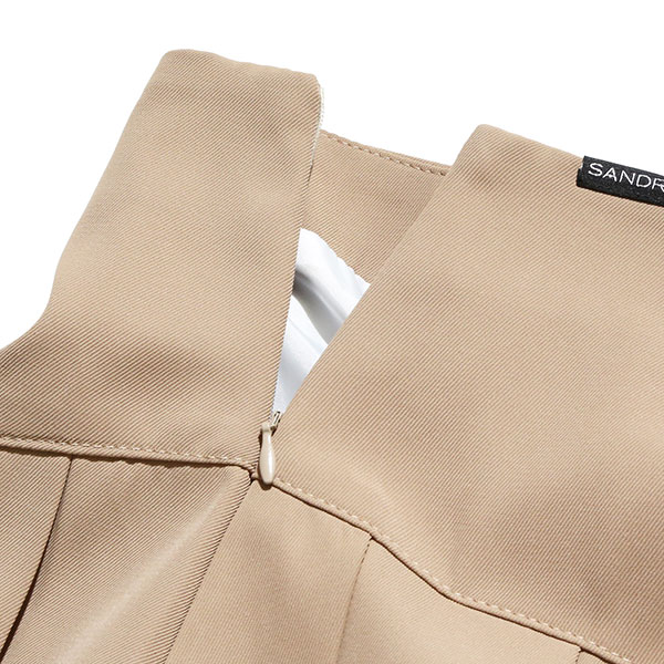 PLATE PLEATS BELT SKIRT