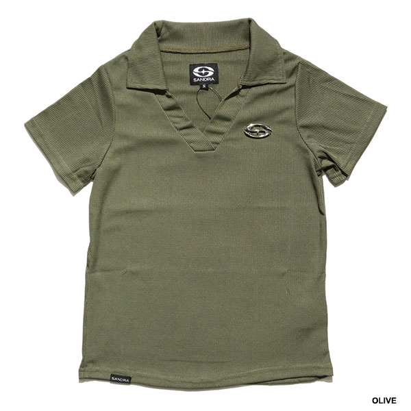 PLATE V-NECK POLO