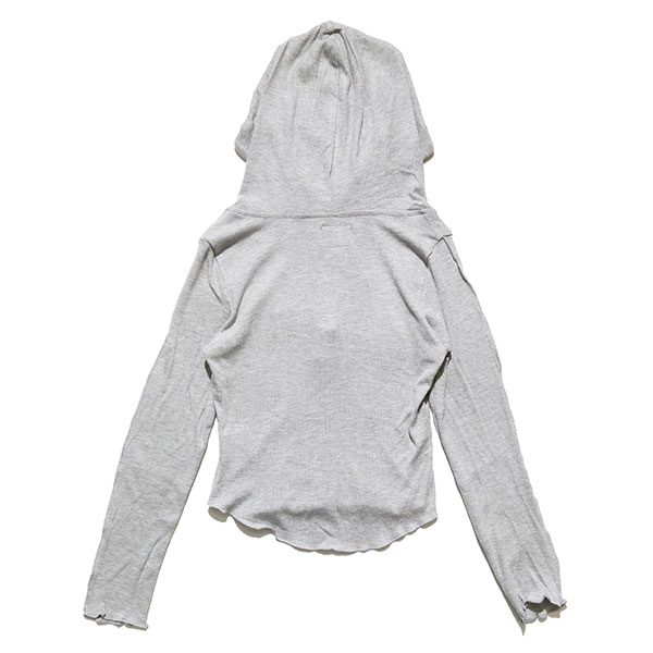 PLATE RIB HOOD L/S T-SHIRT